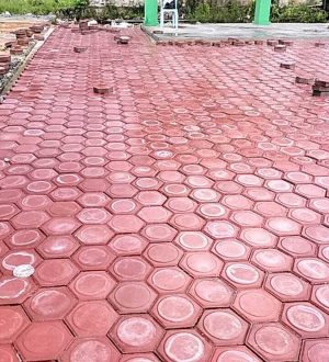 paving segi 6 terpasang